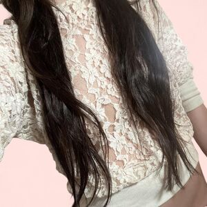 American-vintage Women's White and Cream Shirt